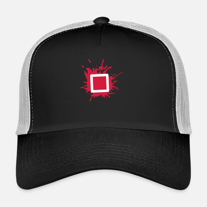 square drop X triangle icons controller game Trucker Cap