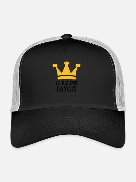Le Roi des Fayots - Trucker Cap - black/stone grey - Front