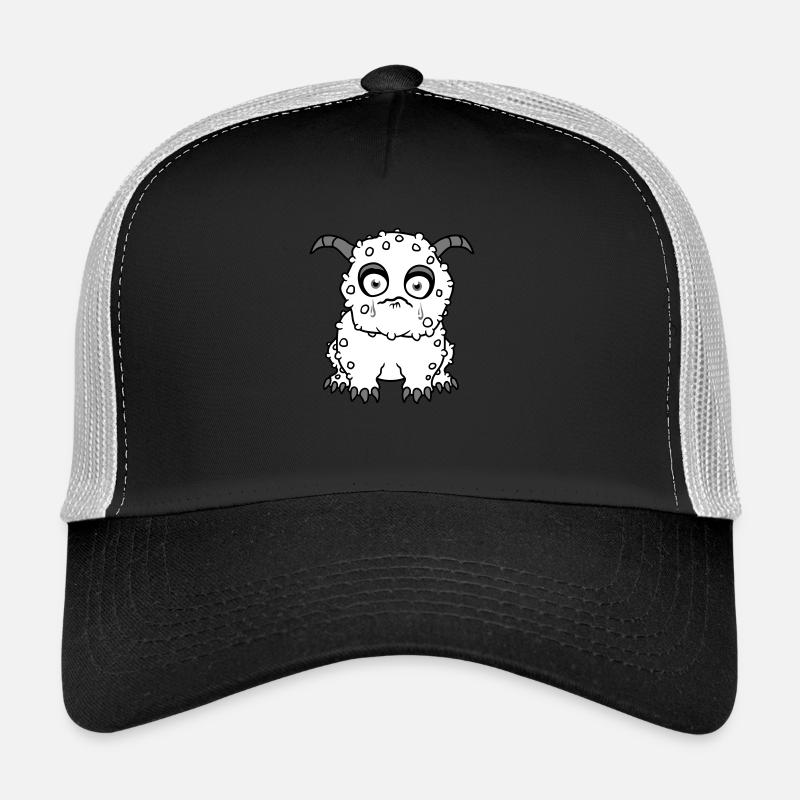 triste petit monstre mignon mignon malheureux Casquette trucker 