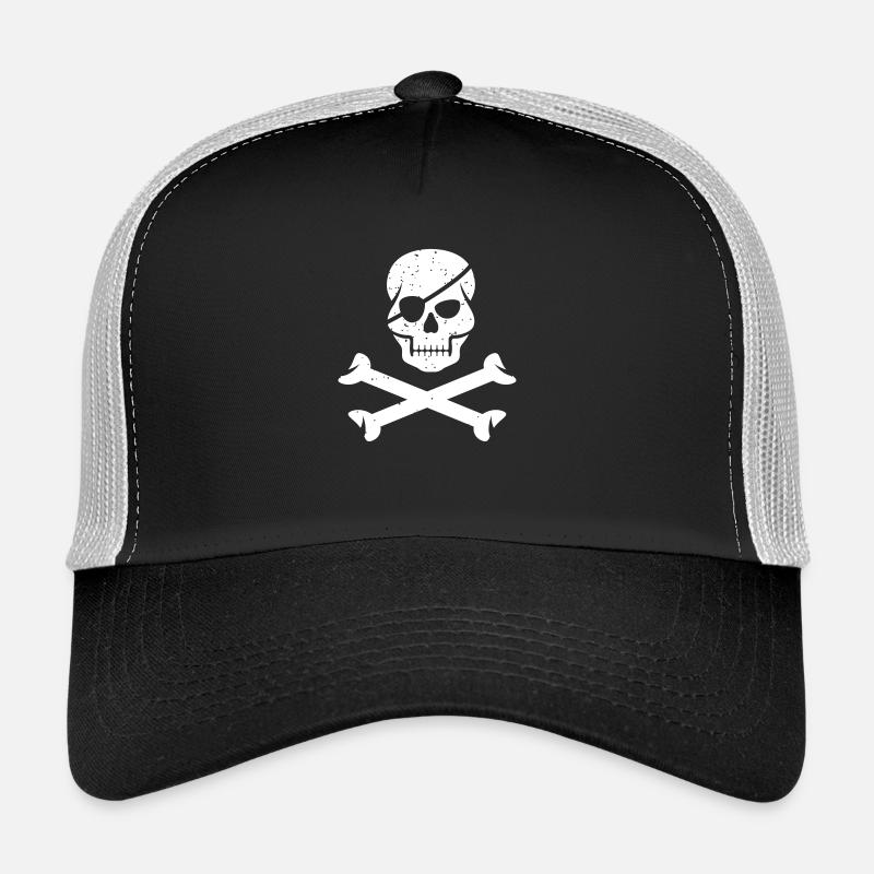 Pirates, Skulls, Vintage, Gift Ideas, Birthday Trucker Cap