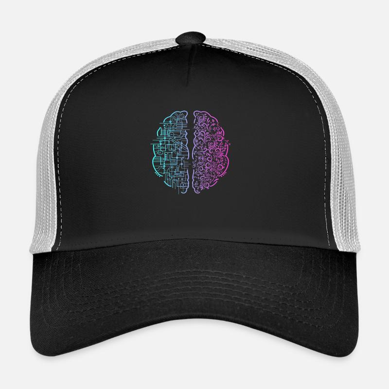 Left Brain Right Brain Trucker Cap