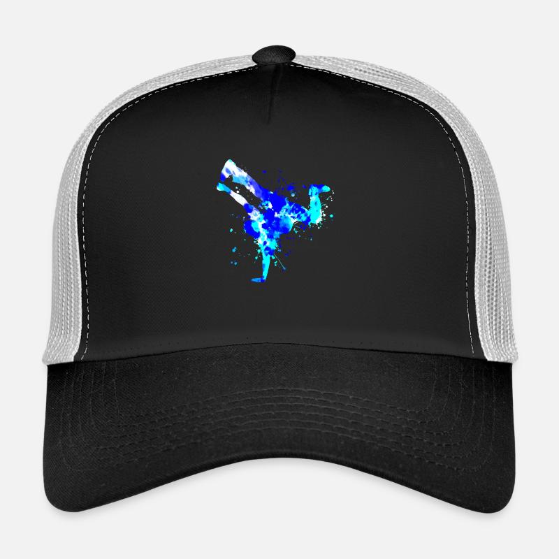 Breakdance Hip Hop Jungs Mädchen Hiphop Bboy Bre - Trucker Cap - Schwarz/Steingrau