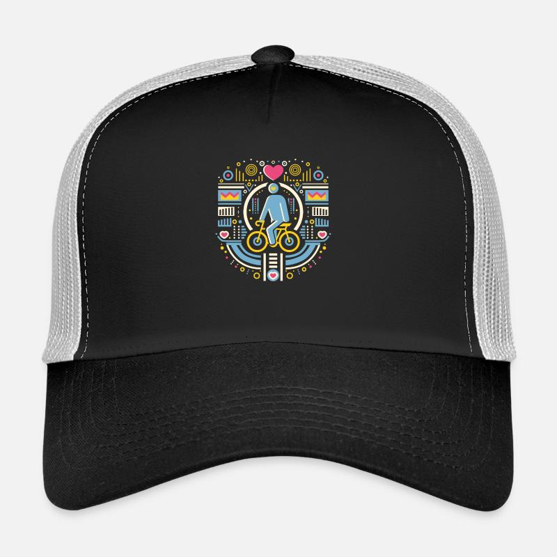 Stuff that connects people/ V-Day - Trucker Cap - Schwarz/Steingrau