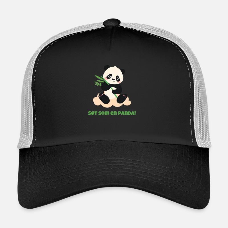 Mignon comme un panda ! - Casquette trucker  - noir/gris pierre