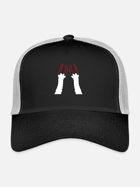 Cats, Claws, Paws, Paws, Claws, Scratches, Stripes - Trucker Cap - black/stone grey - Front