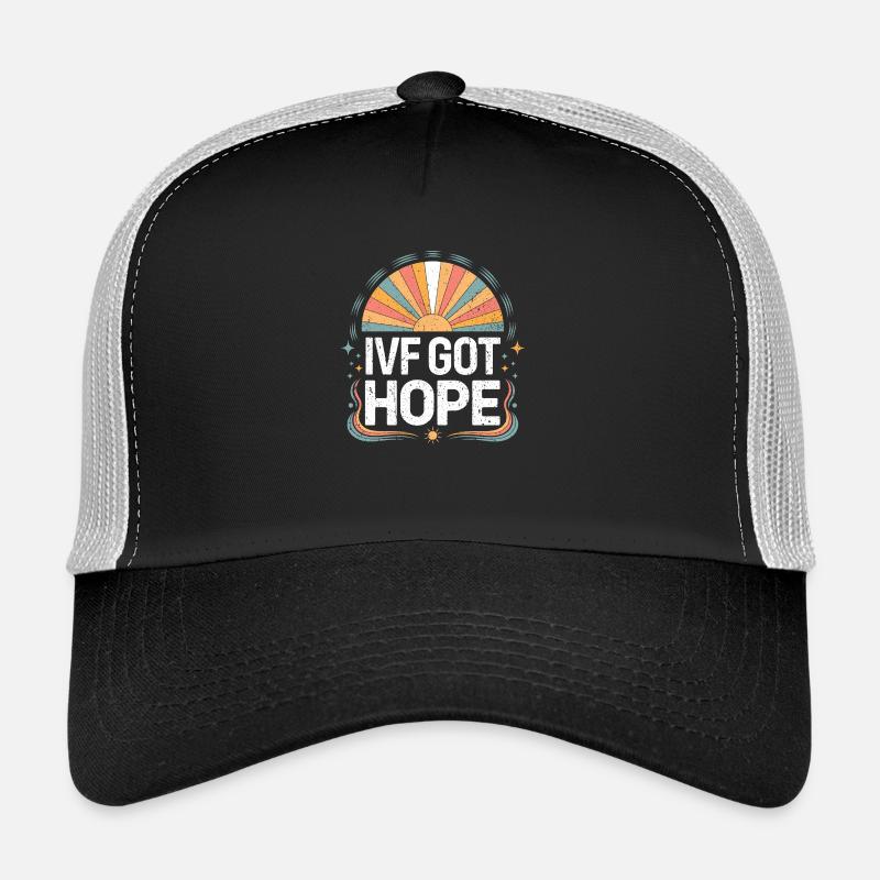 Hope through IVF - Trucker Cap - black/stone grey
