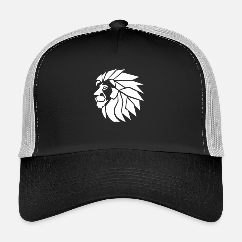 Silhouette de lion majestueux Casquette trucker 