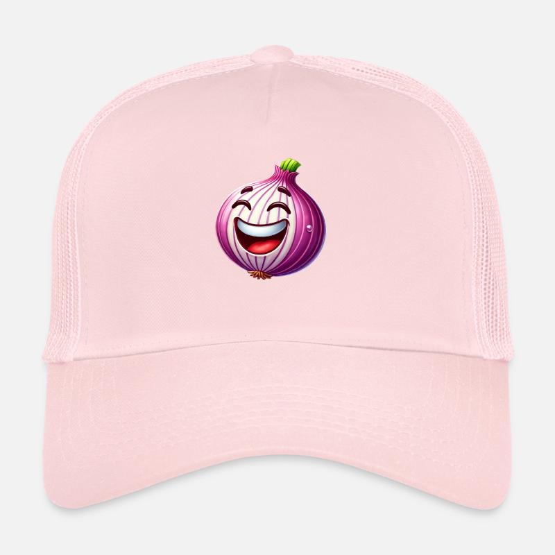 Dessin animé rieur oignon Casquette trucker 