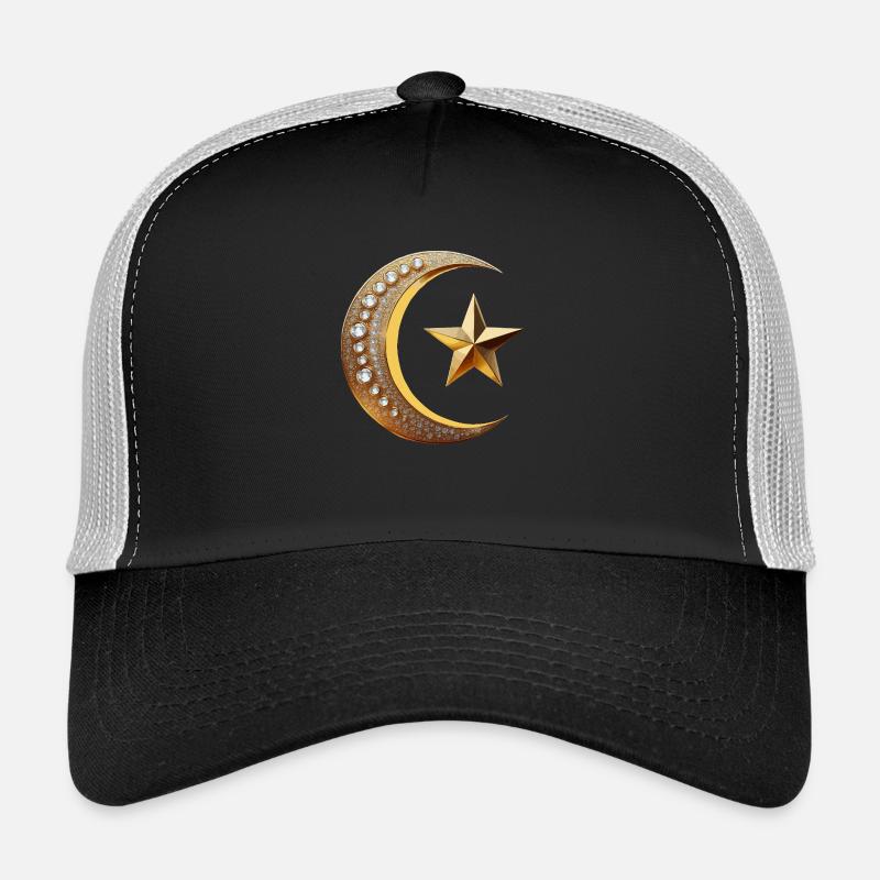 Symbole de l’Islam or avec diamant Casquette trucker 