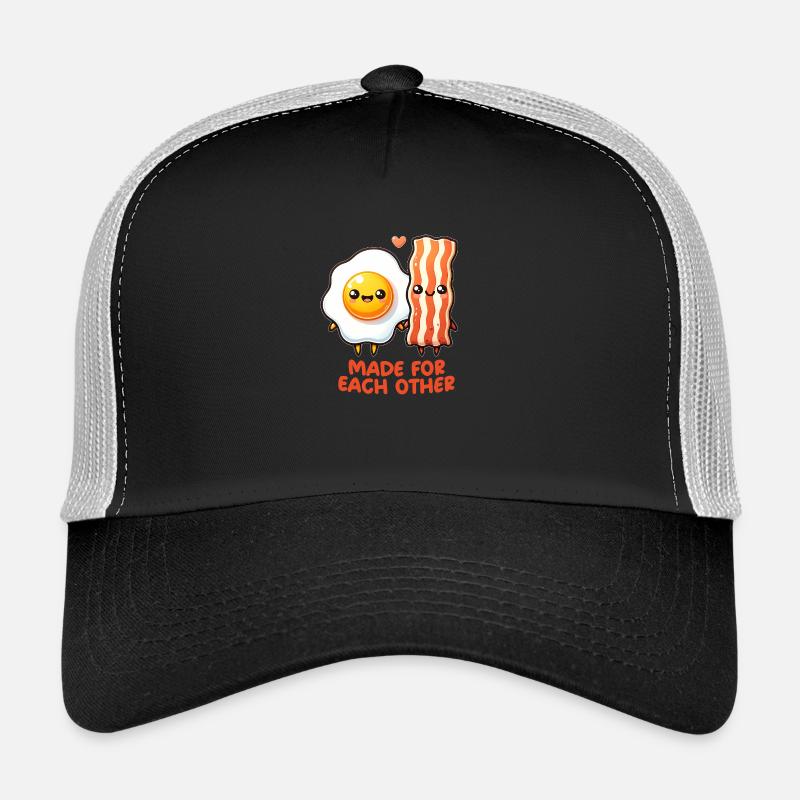 Egg and bacon - Trucker Cap - black/stone grey