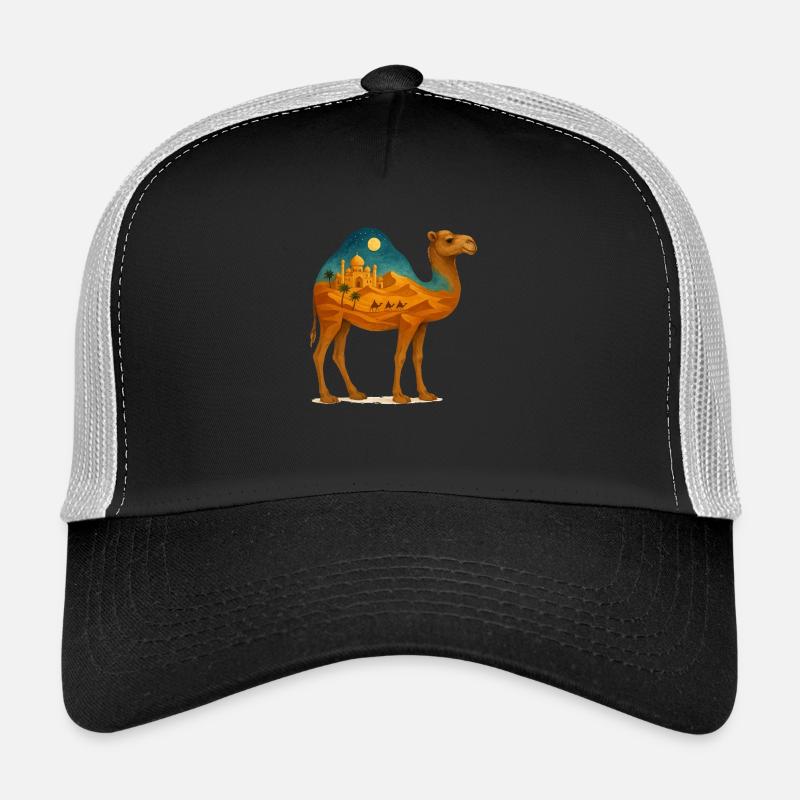 kamel wueste - Trucker Cap - Schwarz/Steingrau