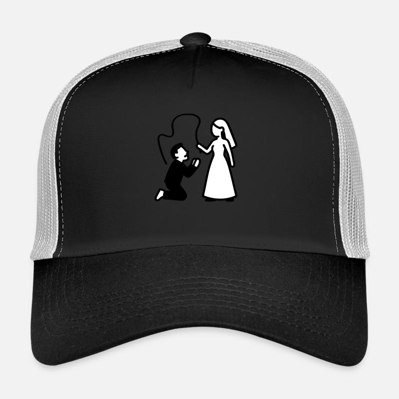 Ehepaar Hochzeit Peitsche Trucker Cap