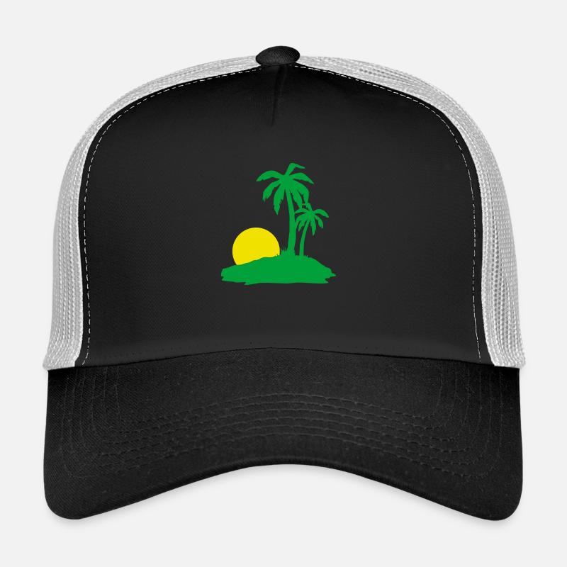 Palmen Sonne Strand Trucker Cap