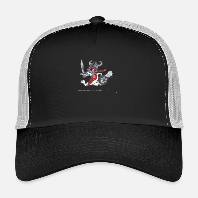 WikingerBiber # North German art - Trucker Cap - black/stone grey