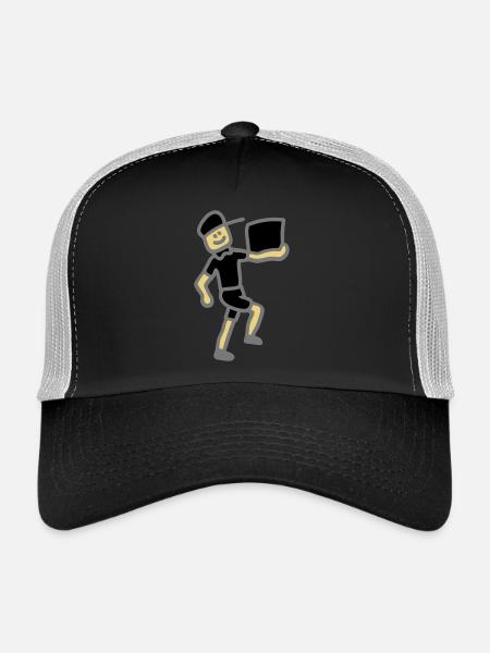 Parcel post 3 - Trucker Cap - black/stone grey - Front