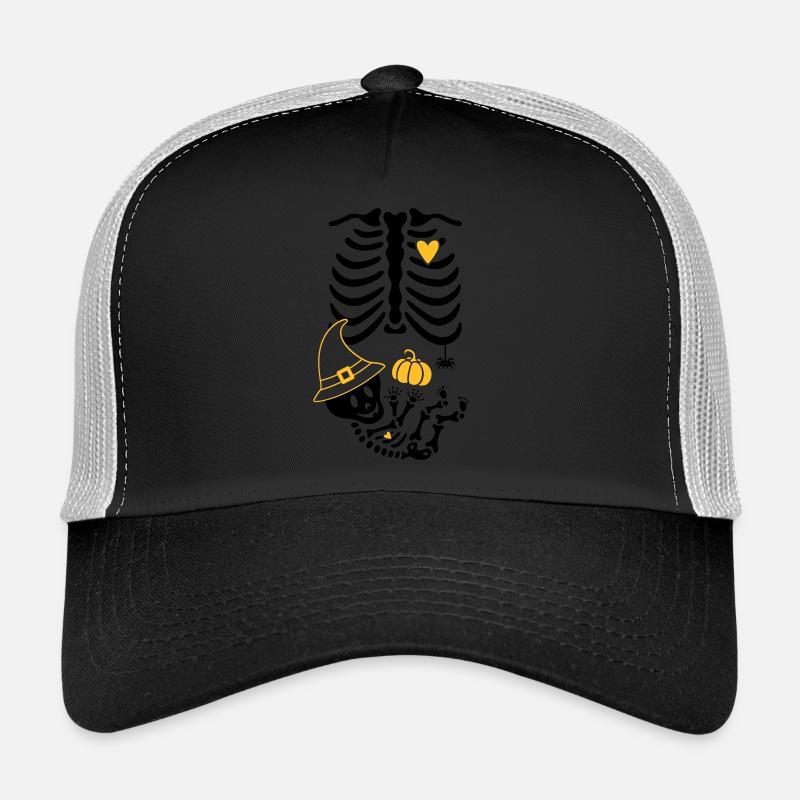 Maternity Skeleton Witch Hat Trucker Cap