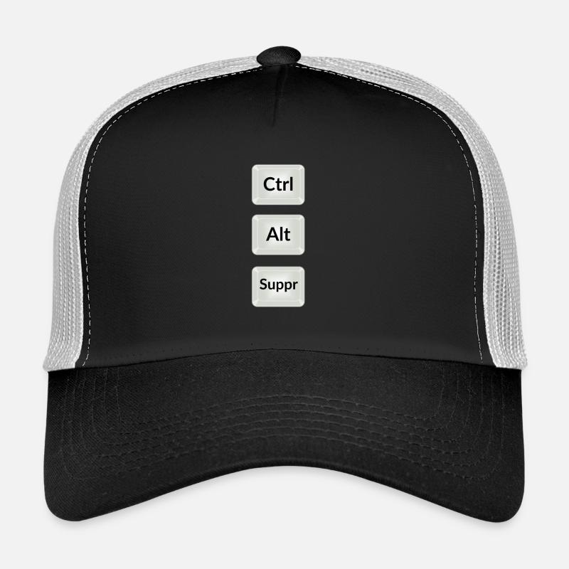 ctrl alt suppr Casquette trucker 