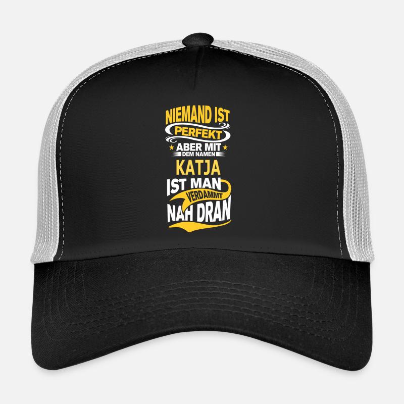 KATJA - Trucker Cap - Schwarz/Steingrau
