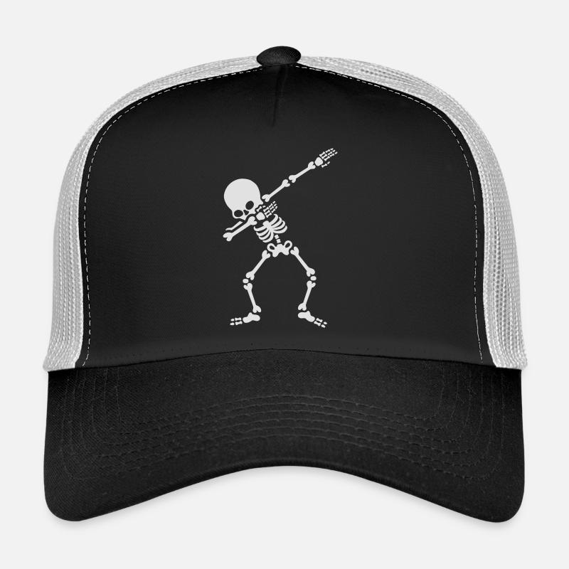 Dabbing skeleton (Dab) - Trucker Cap - black/stone grey