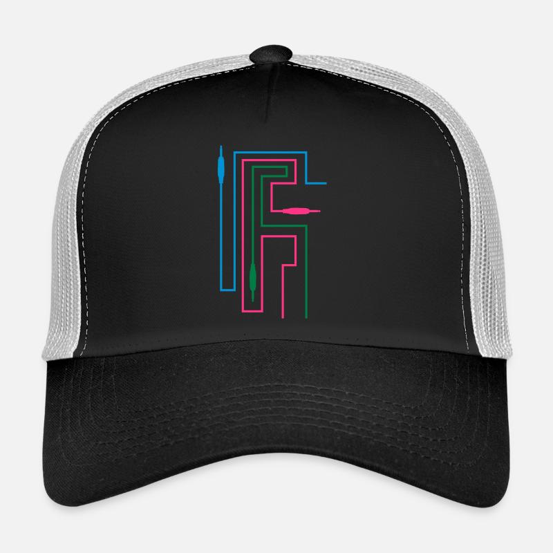 TON TRON - jack avec câble - Casquette trucker  - noir/gris pierre