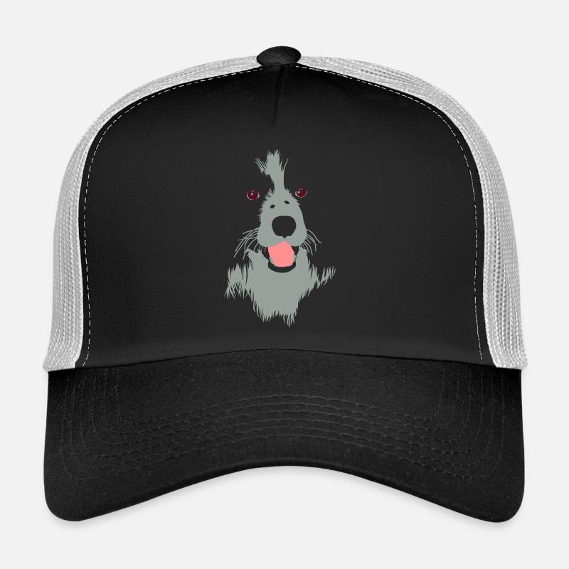 Face de chien - Casquette trucker  - noir/gris pierre