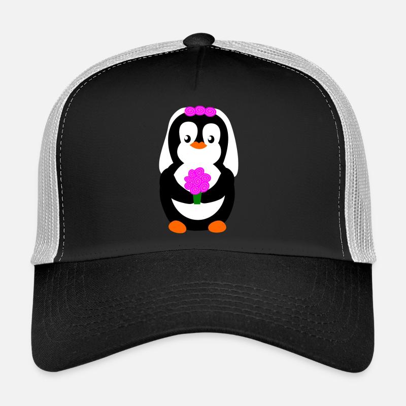 pengiun bride Casquette trucker 