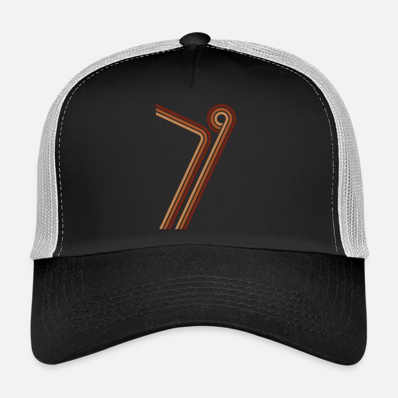 1979 79 braun - Trucker Cap - Schwarz/Steingrau