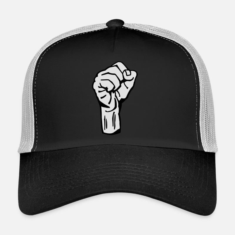 fist / fight / boxing / boxen 2c - Trucker Cap - Schwarz/Steingrau
