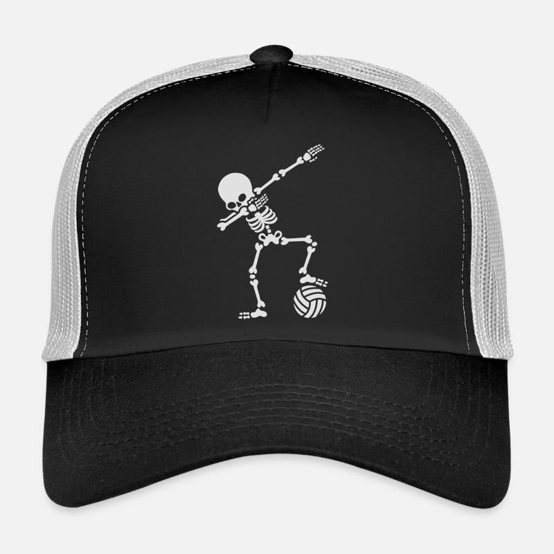 Dab dabbing skeleton (beach) volleyball Trucker Cap