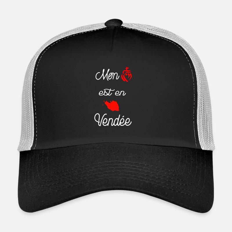 mon coeur est en vendee Casquette trucker 