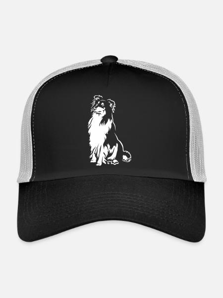 Collie "Black Edition" - Trucker Cap - Schwarz/Steingrau