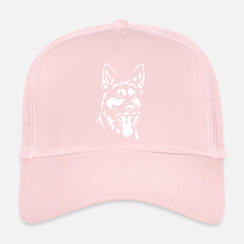 Deutscher Schäferhund Kopf Trucker Cap