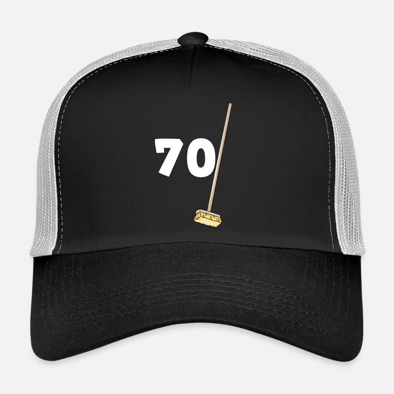 Geburtstag 70 Besen Geschenk Opa Granny Trucker Cap