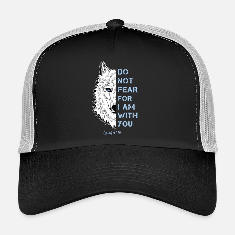 Citation religieuse - Casquette trucker  - noir/gris pierre