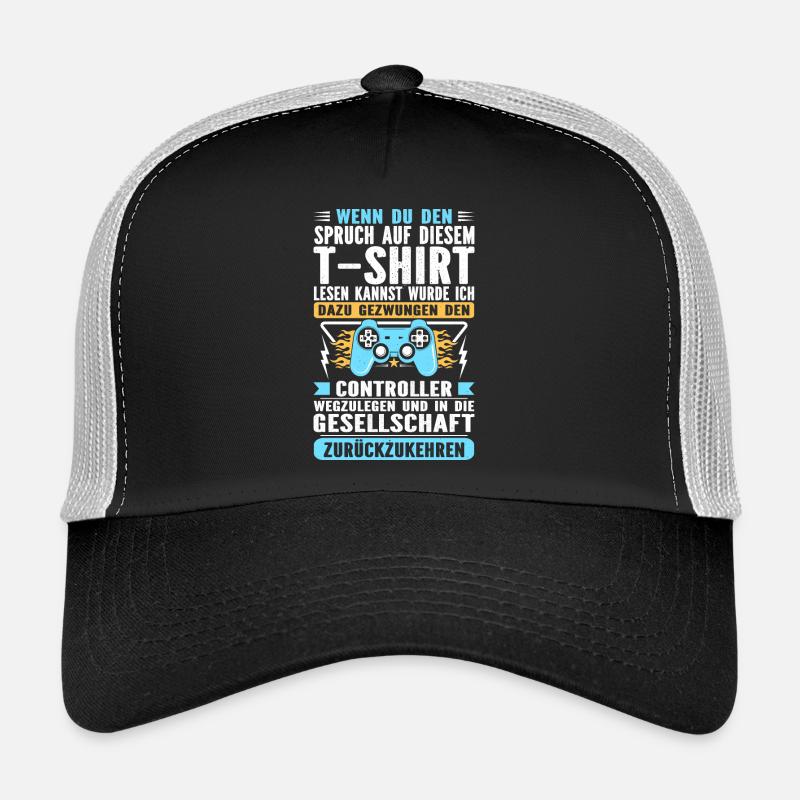 Wenn Du Den Spruch Lesen Kannst Gaming Trucker Cap