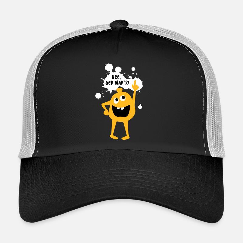 Monster unschuldig "Der war's" Comic Zeigefinger Trucker Cap