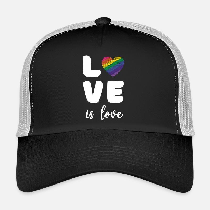 Mois de la fierté - L’amour c’est l’amour Casquette trucker 