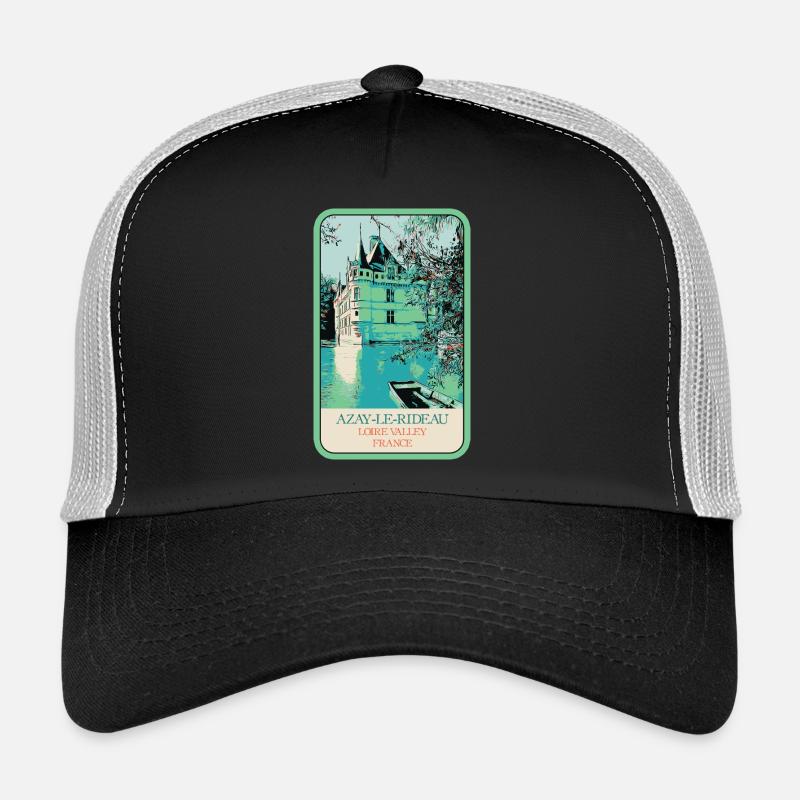 Château d'Azay-le-Rideau: charme et Élégance Casquette trucker 