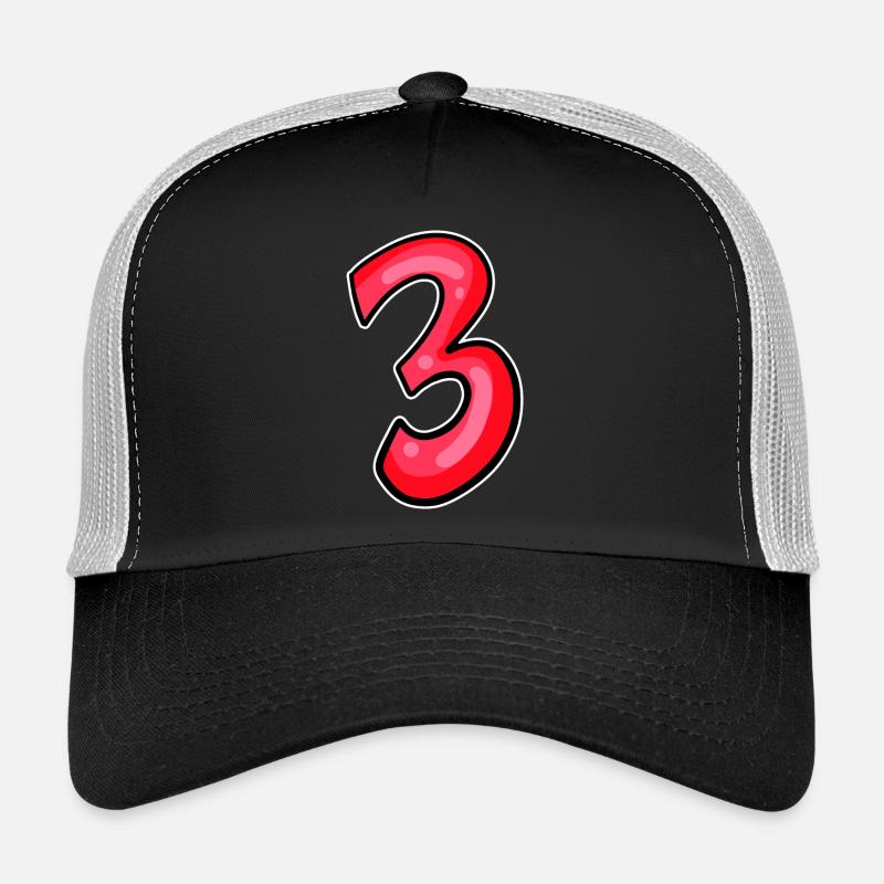 Trois - 3 - Numéro 3 - Numéro 3 Casquette trucker 