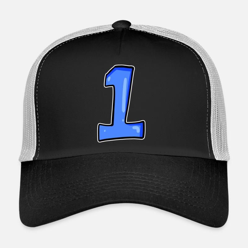 1 - Trucker Cap - black/stone grey