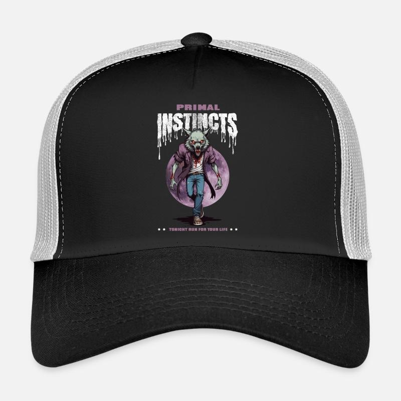 Werewolf at night Trucker Cap