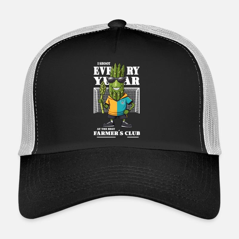 Spargel Verein - Trucker Cap - Schwarz/Steingrau