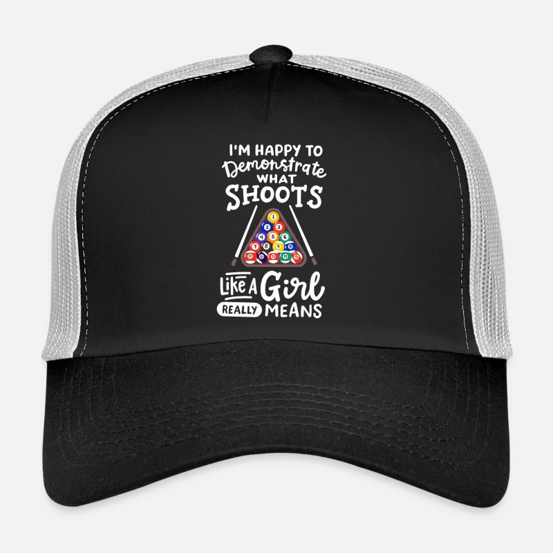 Poolspieler Billard für Mädchen Trucker Cap
