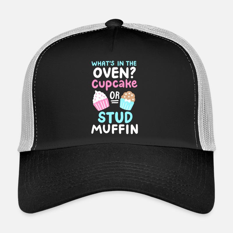 Cupcake oder Stud Muffin Gender Reveal Party Trucker Cap