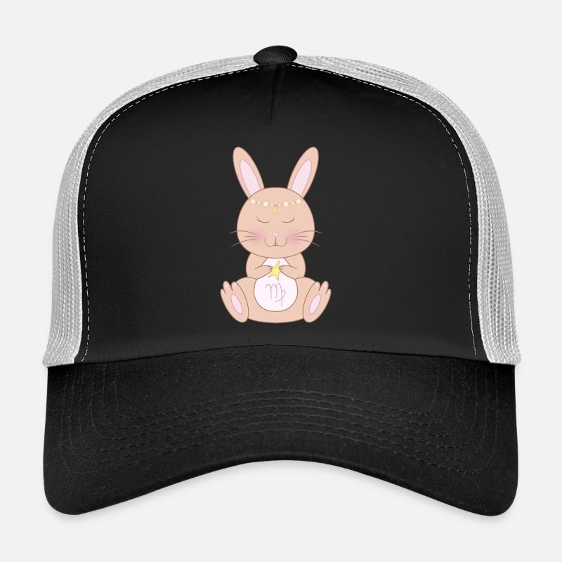 virgo - Trucker Cap - Schwarz/Steingrau