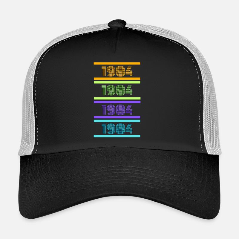 1984 Retro Stripes Trucker Cap