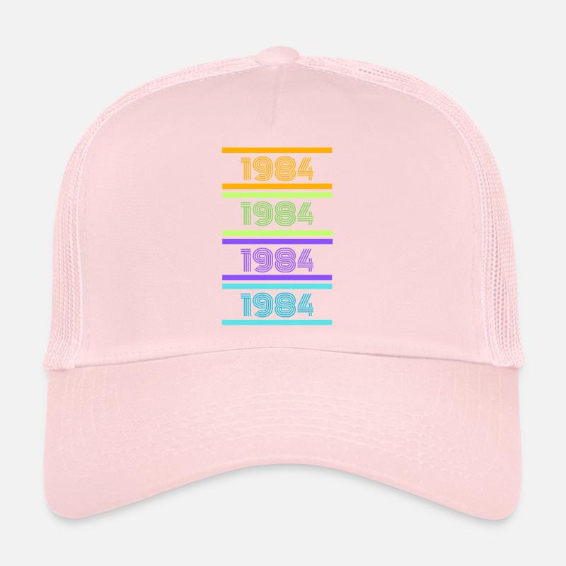 1984 Rayures rétro Casquette trucker 
