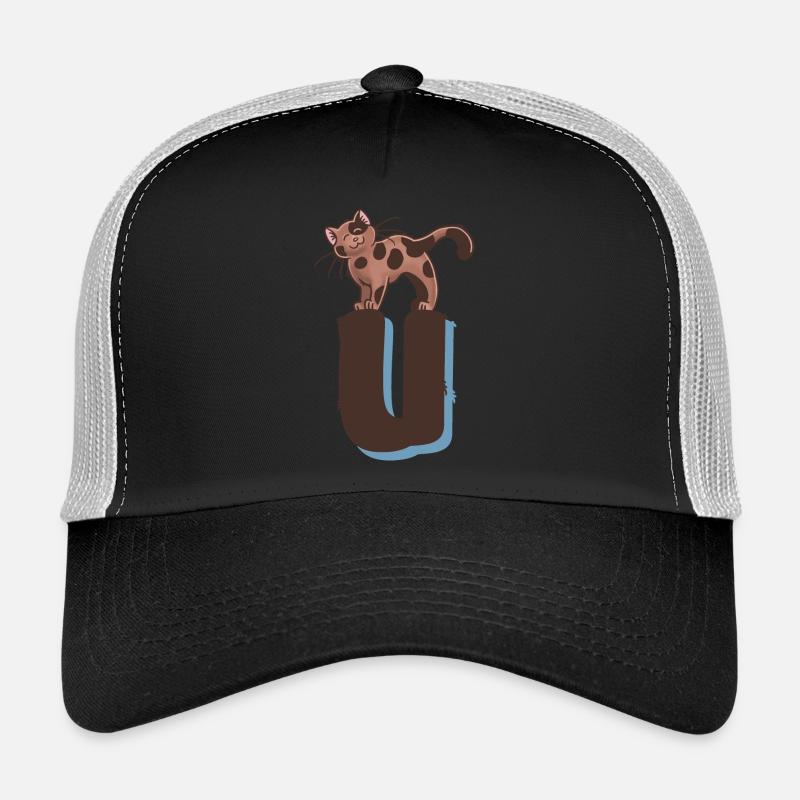 Cat Letter U Trucker Cap