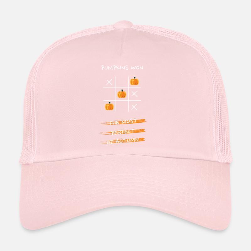 Conception de citrouille tic tac toe Casquette trucker 