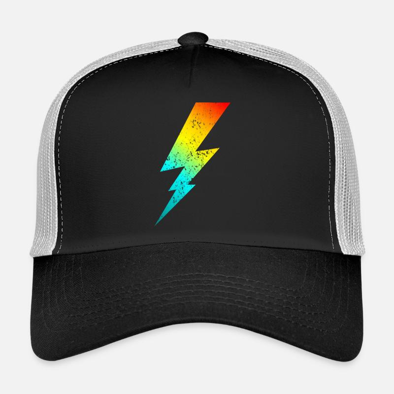 80s bolt lighting classic Trucker Cap